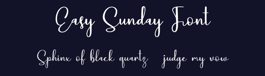 Easy Sunday Font by Forberas Foundry — Script Handwritten Font — thumbnail 2