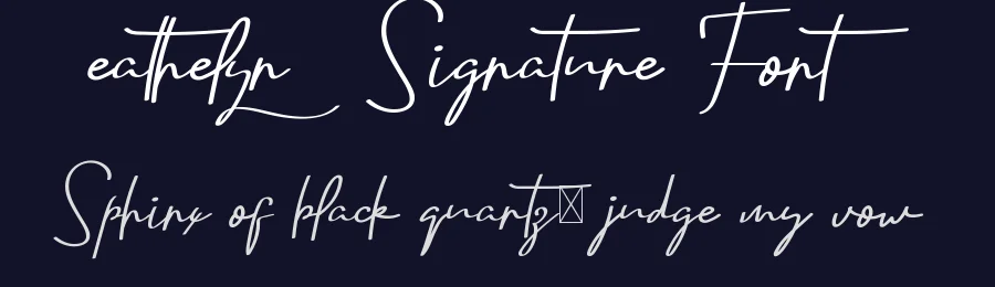 Eathelyn Signature Font by edricstudio — Script Handwritten Font — thumbnail 2