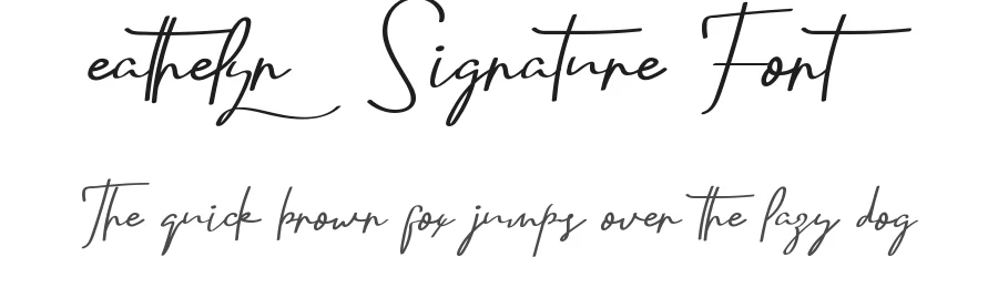 Eathelyn Signature Font by edricstudio — Script Handwritten Font