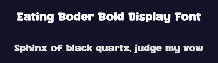 Eating Boder Bold Display Font by ErmediaStudio — Decorative Font — thumbnail 2
