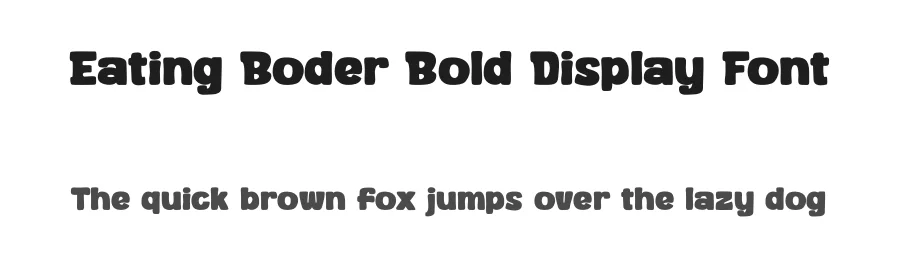 Eating Boder Bold Display Font by ErmediaStudio — Decorative Font