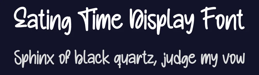 Eating Time Display Font by andikastudio — Script Handwritten Font — thumbnail 2