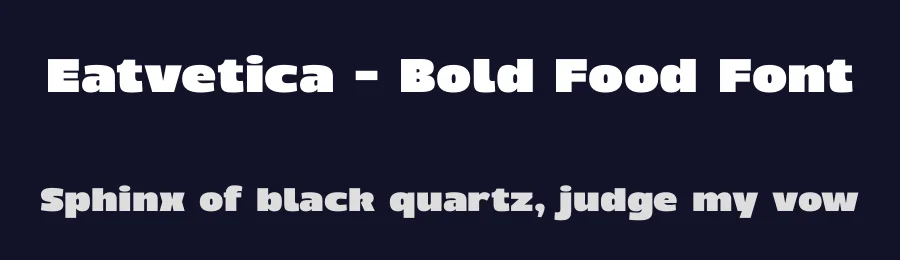 Eatvetica – Bold Food Font by limitype — Display Font — thumbnail 2