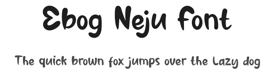 Ebog Neju Font by onotypefont — Display Font
