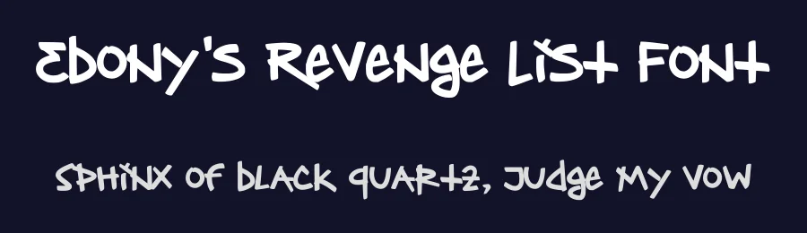 Ebony’s Revenge List Font by digihize — Script Handwritten Font — thumbnail 2