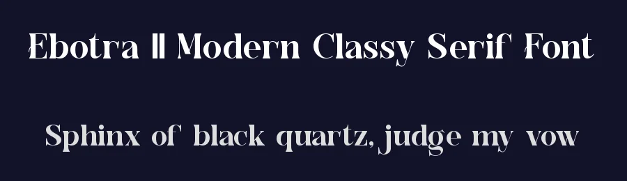 Ebotra || Modern Classy Serif Font by ErmediaStudio — Serif Font — thumbnail 2