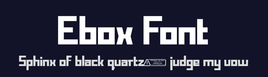 Ebox Font by Kong Font — Display Font — thumbnail 2