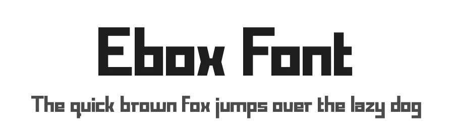 Ebox Font by Kong Font — Display Font