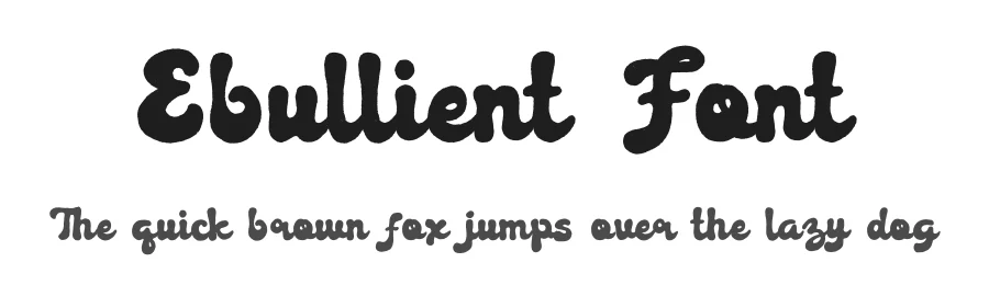 Ebullient Font by Alpaprana — Script Handwritten Font