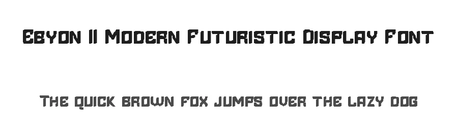 Ebyon || Modern Futuristic Display Font by ErmediaStudio — Display Font