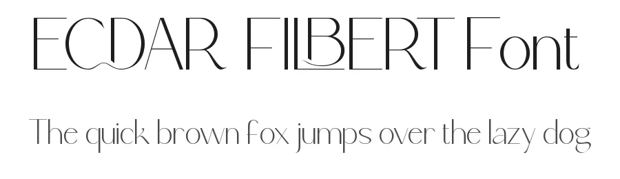 Ecdar Filbert Font by Queensya โ Serif Font