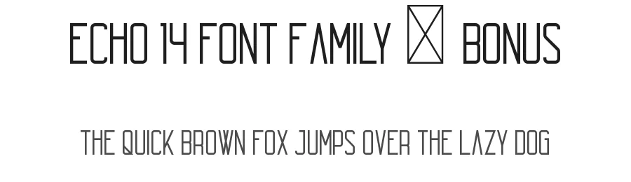 Echo 14 Font Family + Bonus by vp_creative_shop — Sans Serif Font