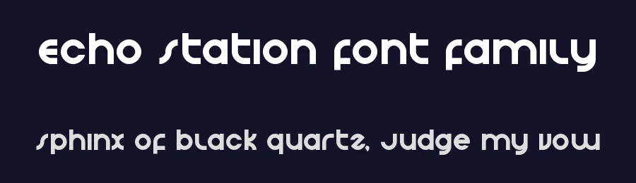 Echo Station Font Family by iconian — Sans Serif Font — thumbnail 2