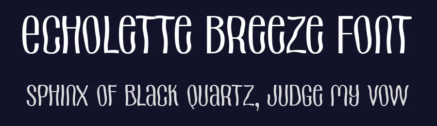 Echolette Breeze Font by afkaristudio — Decorative Font — thumbnail 2