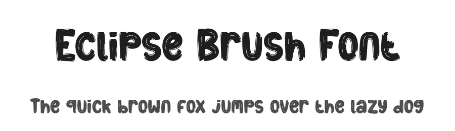 Eclipse Brush Font by creativeletter — Script Handwritten Font