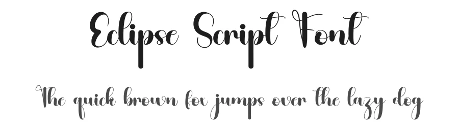 Eclipse Script Font by inermediaSTUDIO — Script Handwritten Font