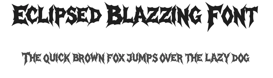 Eclipsed Blazzing Font by MasyafiStudio — Blackletter Font