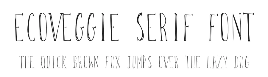 Ecoveggie serif font by dagmarauhl — Script Handwritten Font