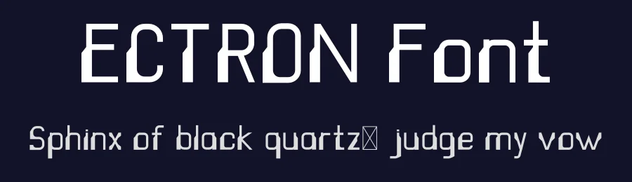 ECTRON Font by Anton septiawan — Display Font — thumbnail 2