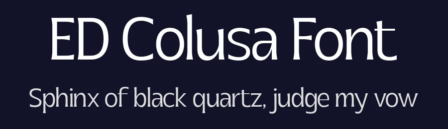 ED Colusa Font by emyself design — Serif Font — thumbnail 2
