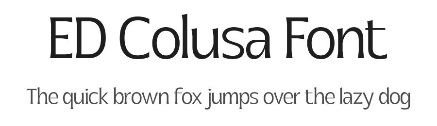 ED Colusa Font by emyself design — Serif Font