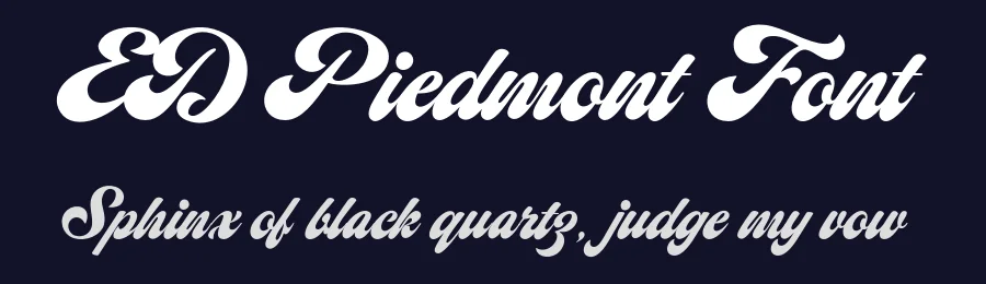 ED Piedmont Font by emyself design — Script Handwritten Font — thumbnail 2