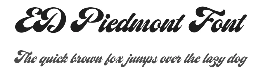ED Piedmont Font by emyself design — Script Handwritten Font