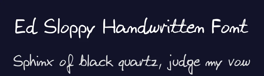 Ed Sloppy Handwritten Font by zai — Decorative Font — thumbnail 2