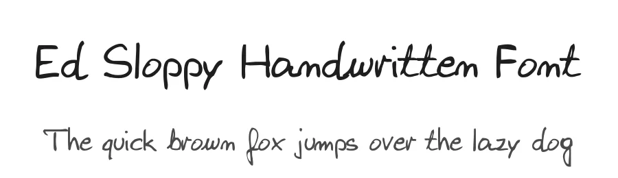 Ed Sloppy Handwritten Font by zai — Decorative Font
