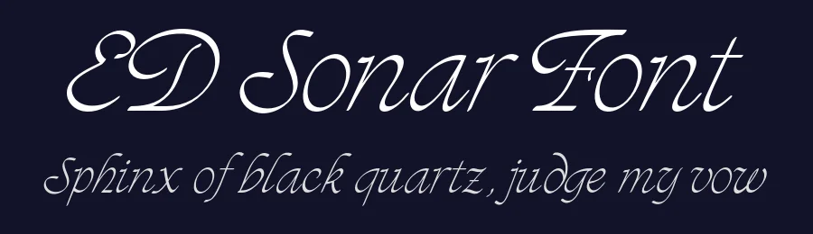ED Sonar Font by emyself design — Script Handwritten Font — thumbnail 2