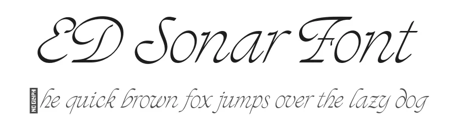 ED Sonar Font by emyself design — Script Handwritten Font