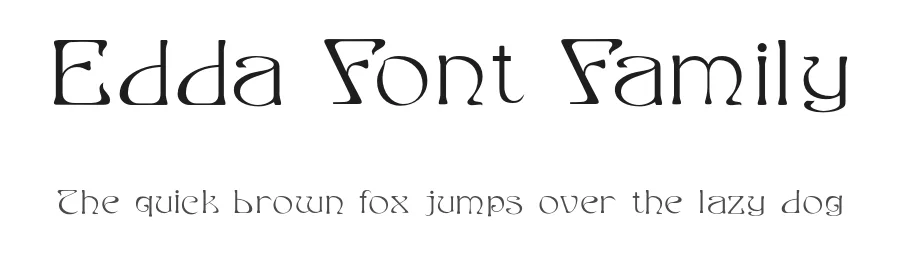 Edda Font Family by George Williams — Display Font