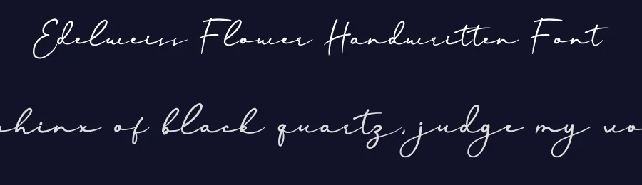 Edelweiss Flower Handwritten Font by andikastudio — Script Handwritten Font — thumbnail 2
