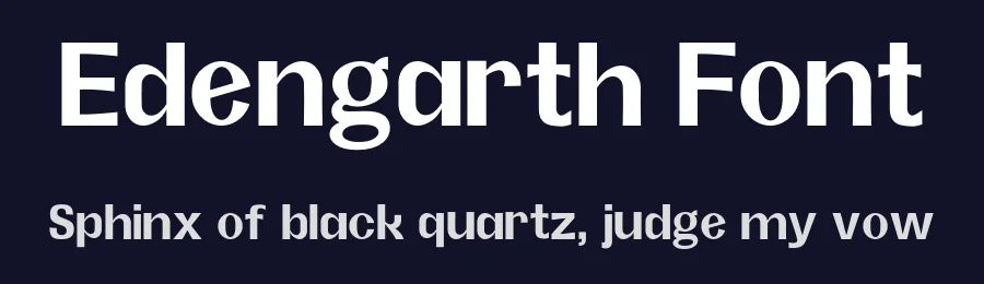 Edengarth Font by NazmulsDesign — Sans Serif Font — thumbnail 2