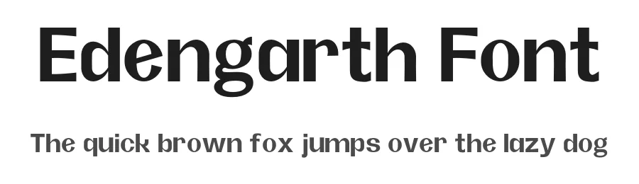 Edengarth Font by NazmulsDesign — Sans Serif Font