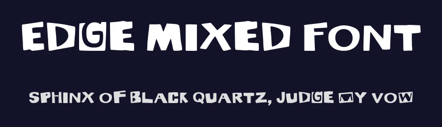 Edge Mixed Font by idealeksis — Display Font — thumbnail 2