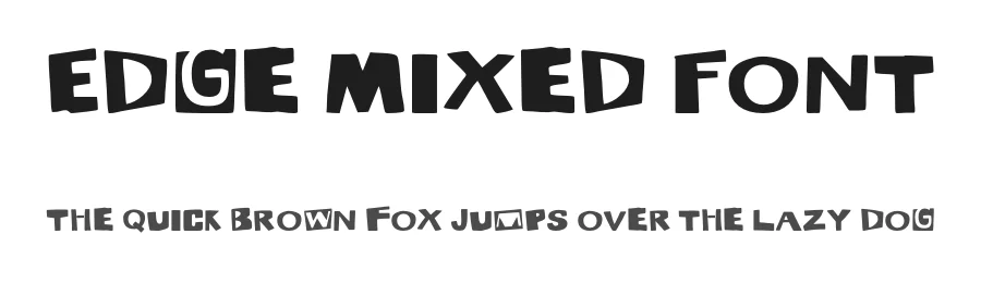 Edge Mixed Font by idealeksis — Display Font