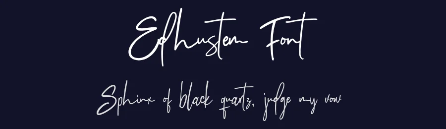 Edhustem Font by tebaltipiss — Script Handwritten Font — thumbnail 2