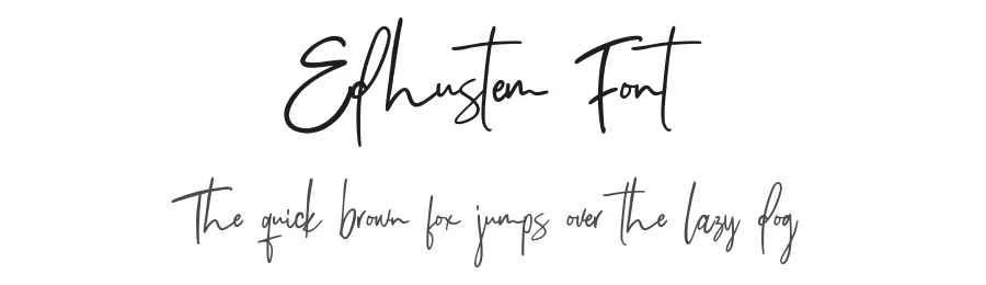 Edhustem Font by tebaltipiss — Script Handwritten Font