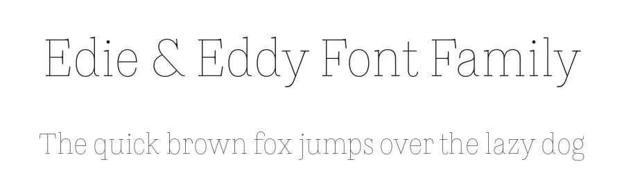 Edie & Eddy Font Family by TypeMates — Serif Font