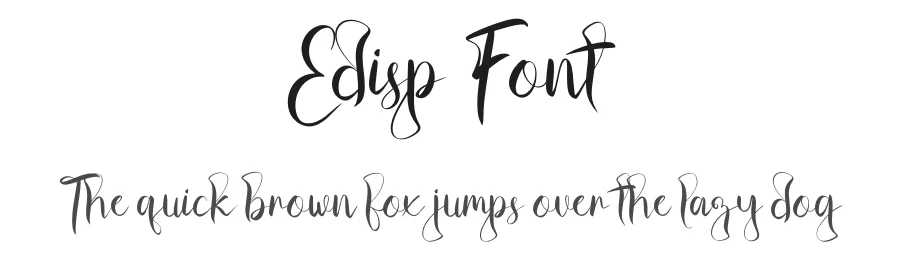 Edisp Font by khalwastudio — Script Handwritten Font