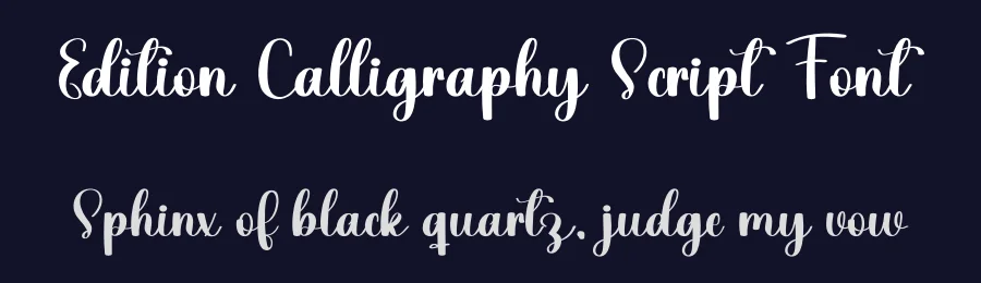 Edition Calligraphy Script Font by freshtypeink — Script Handwritten Font — thumbnail 2