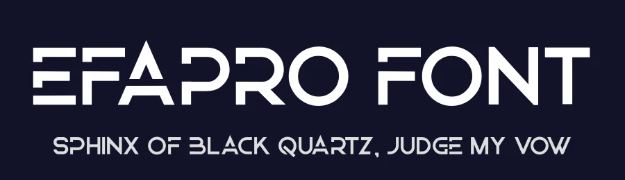 Efapro Font by hayoyuka8 — Display Font — thumbnail 2