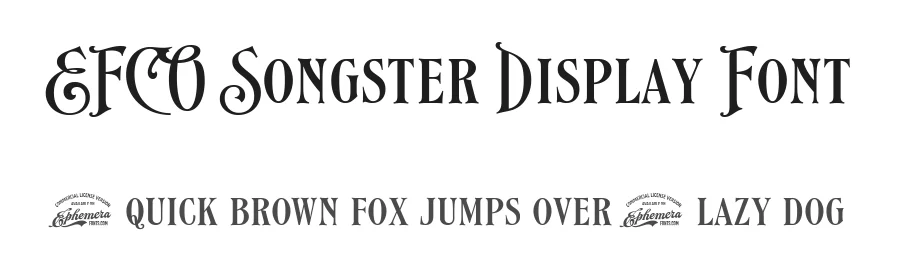 EFCO Songster Display Font by Ilham Herry — Display Font