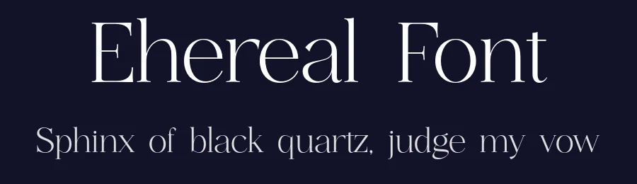 Ehereal Font by kereatype — Serif Font — thumbnail 2