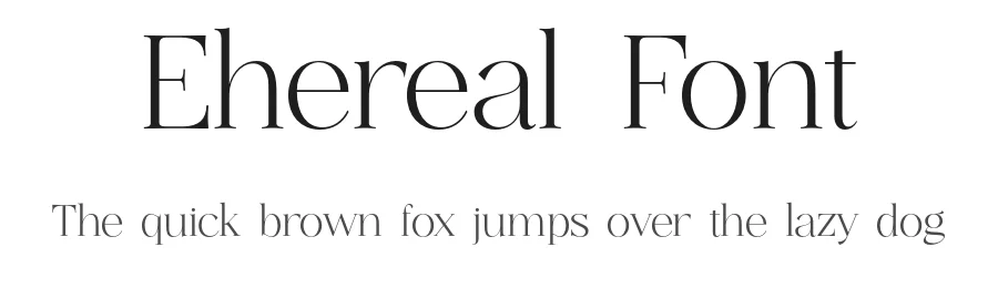 Ehereal Font by kereatype — Serif Font