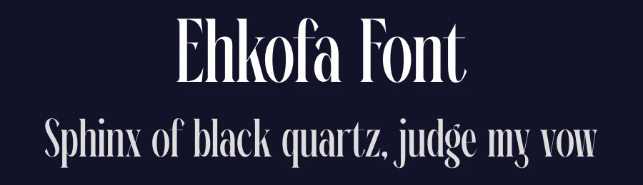 Ehkofa Font by timelesstype.co — Display Font — thumbnail 2