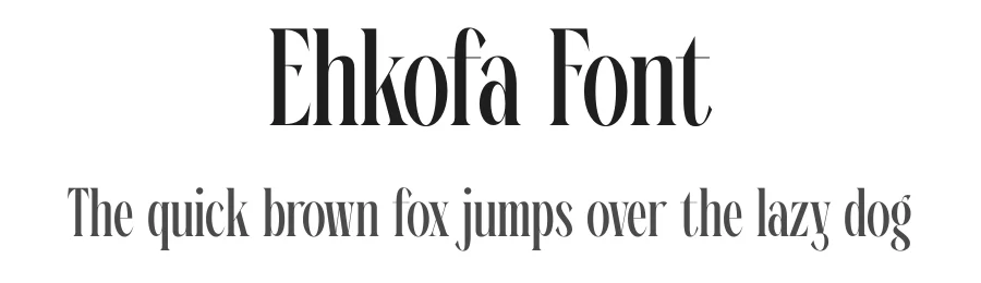 Ehkofa Font by timelesstype.co — Display Font