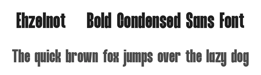 Ehzelnot – Bold Condensed Sans Font by FlawlessAndCo — Decorative Font