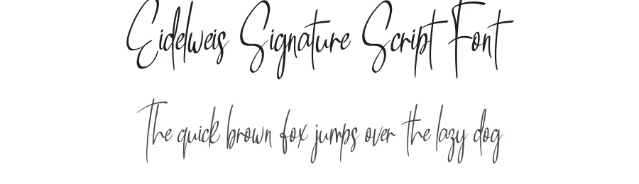Eidelweis Signature Script Font by andikastudio — Script Handwritten Font